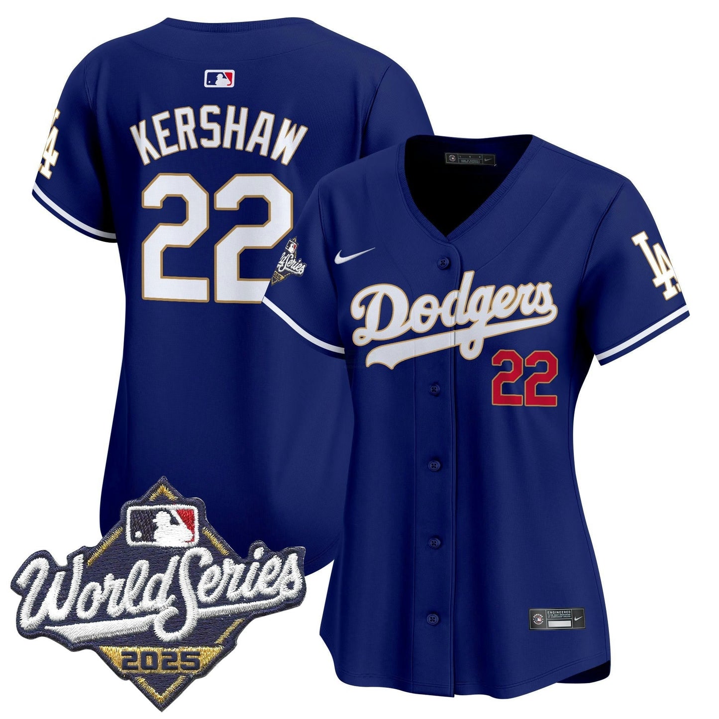 Camisa MLB Women’s 2025 World Series Dourada Trim Vapor Premier Limited Jersey