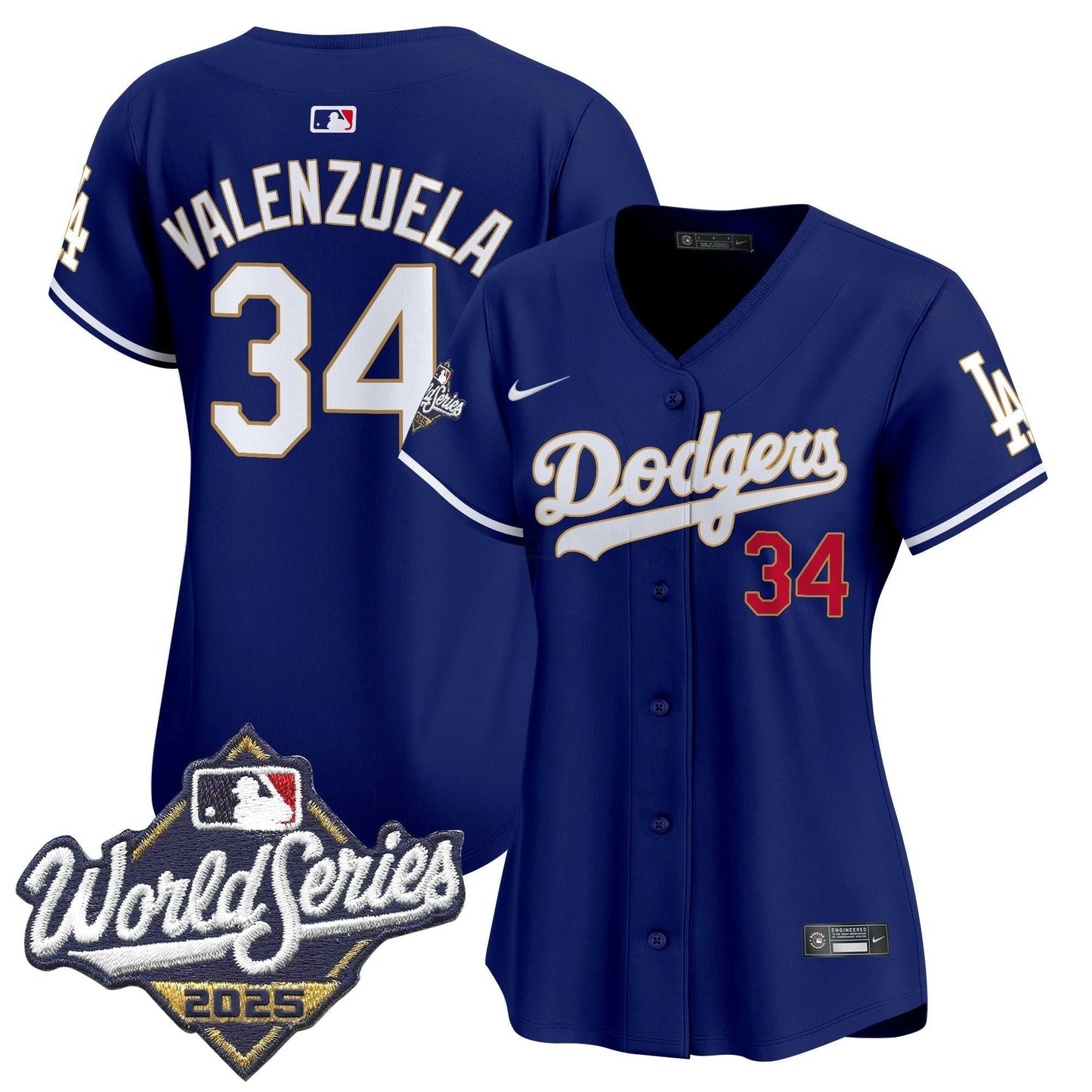 Camisa MLB Women’s 2025 World Series Dourada Trim Vapor Premier Limited Jersey