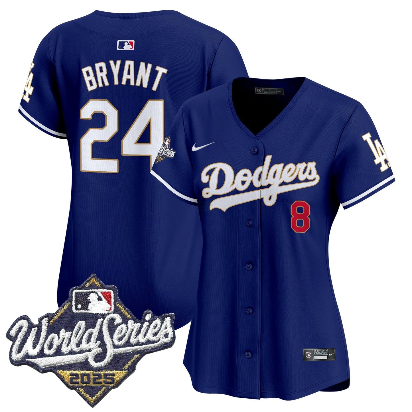 Camisa MLB Women’s 2025 World Series Dourada Trim Vapor Premier Limited Jersey