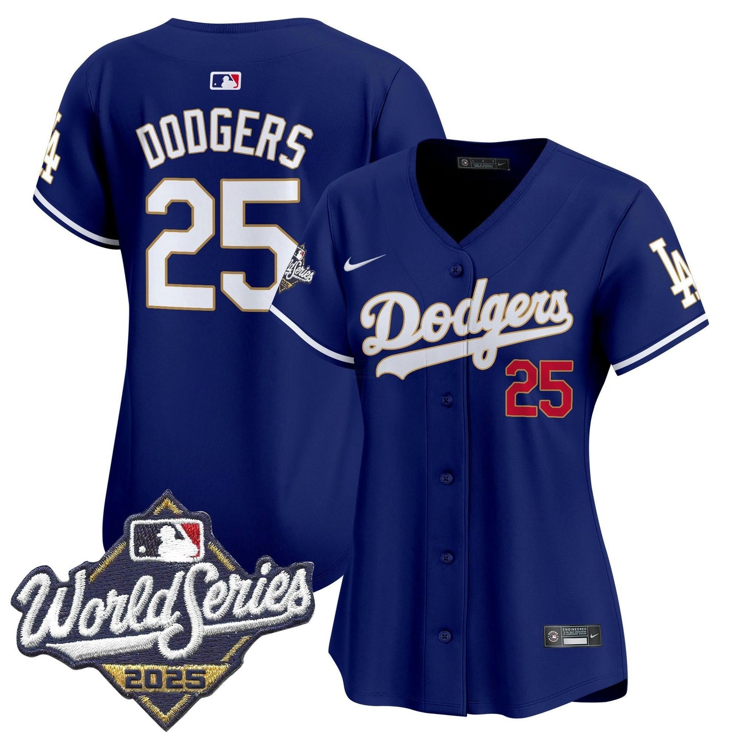 Camisa MLB Women’s 2025 World Series Dourada Trim Vapor Premier Limited Jersey