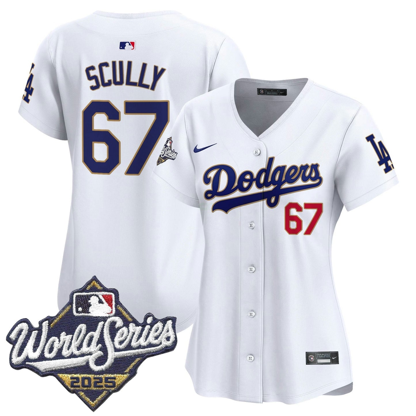 Camisa MLB Women’s 2025 World Series Dourada Trim Vapor Premier Limited Jersey