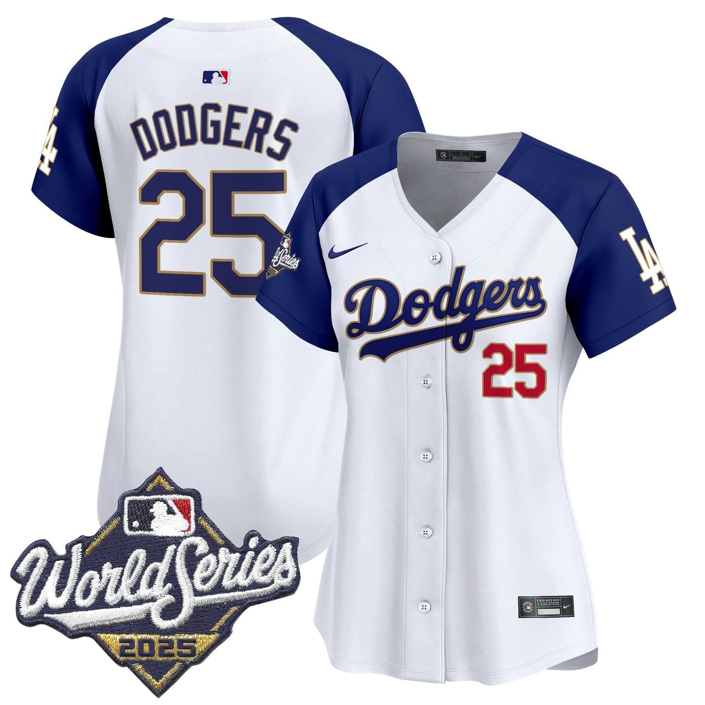 Camisa MLB Women’s 2025 World Series Dourada Trim Vapor Premier Limited Jersey