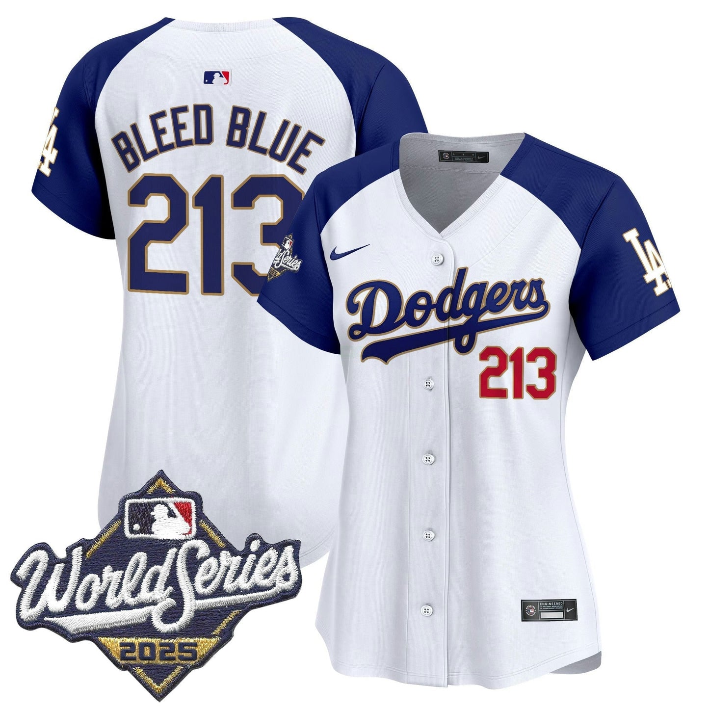 Camisa MLB Women’s 2025 World Series Dourada Trim Vapor Premier Limited Jersey