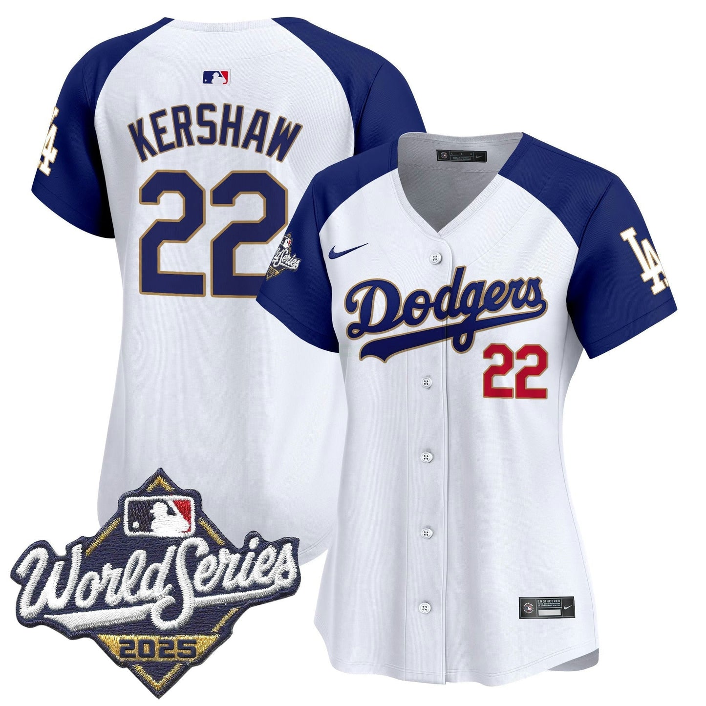 Camisa MLB Women’s 2025 World Series Dourada Trim Vapor Premier Limited Jersey