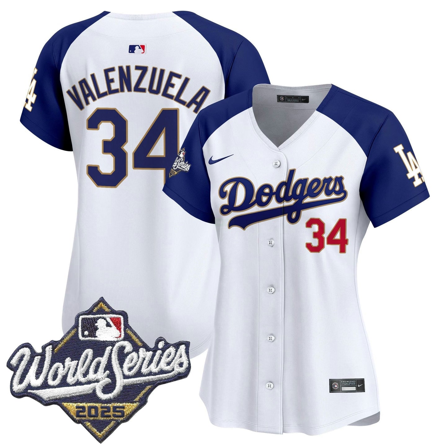 Camisa MLB Women’s 2025 World Series Dourada Trim Vapor Premier Limited Jersey