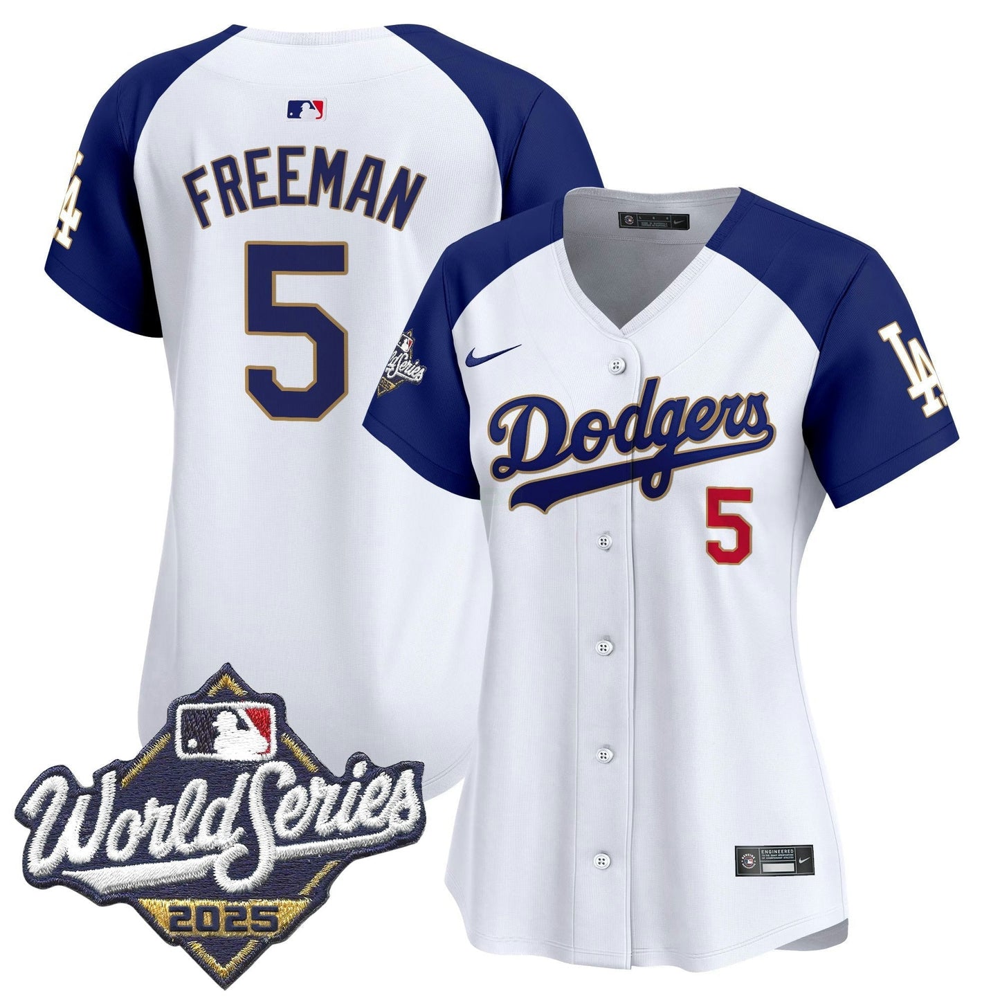 Camisa MLB Women’s 2025 World Series Dourada Trim Vapor Premier Limited Jersey