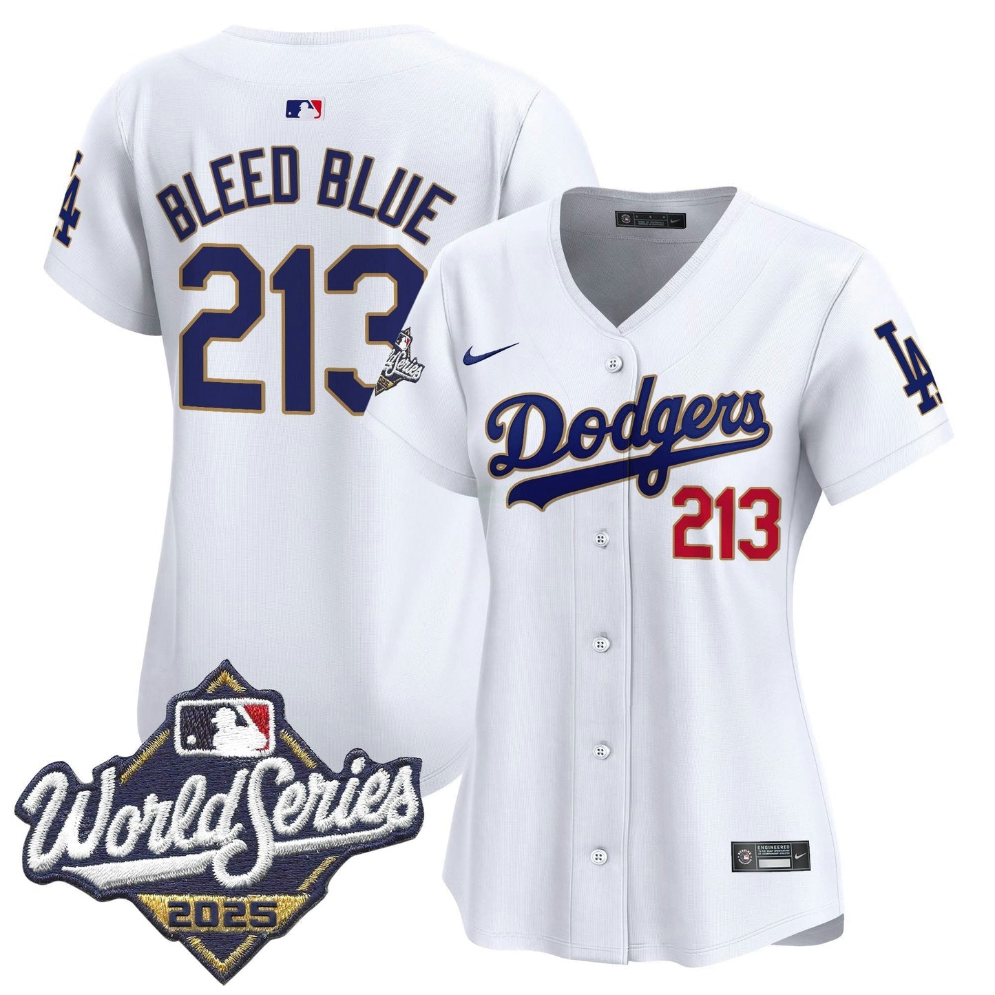 Camisa MLB Women’s 2025 World Series Dourada Trim Vapor Premier Limited Jersey