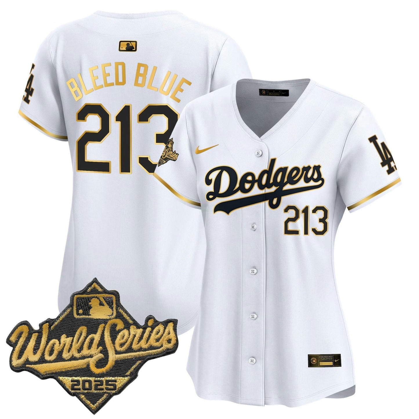 Camisa MLB Women’s 2025 World Series Dourada Trim Vapor Premier Limited Jersey