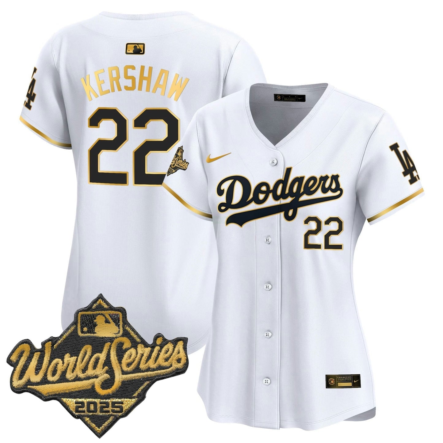 Camisa MLB Women’s 2025 World Series Dourada Trim Vapor Premier Limited Jersey