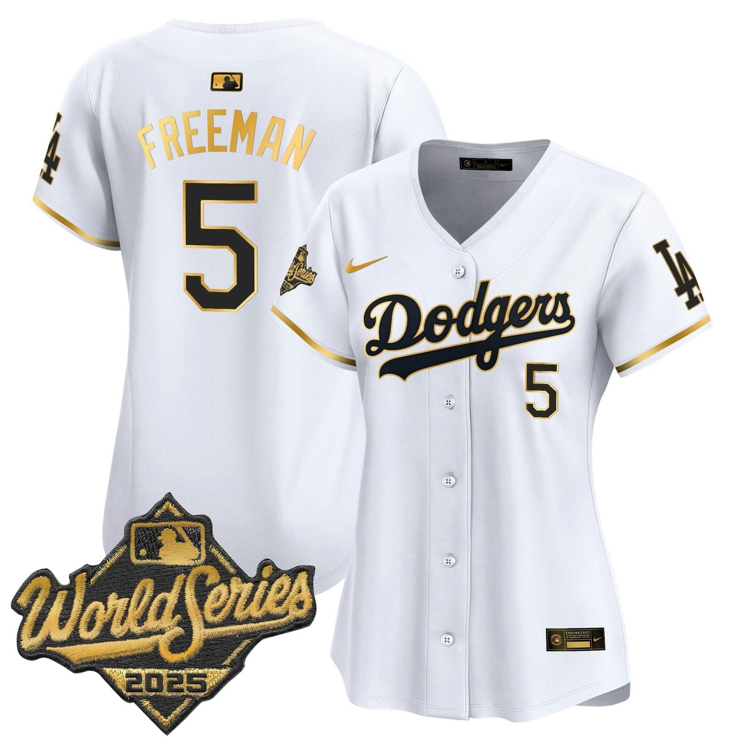 Camisa MLB Women’s 2025 World Series Dourada Trim Vapor Premier Limited Jersey