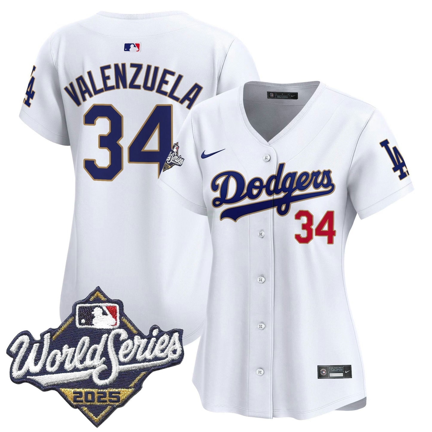 Camisa MLB Women’s 2025 World Series Dourada Trim Vapor Premier Limited Jersey