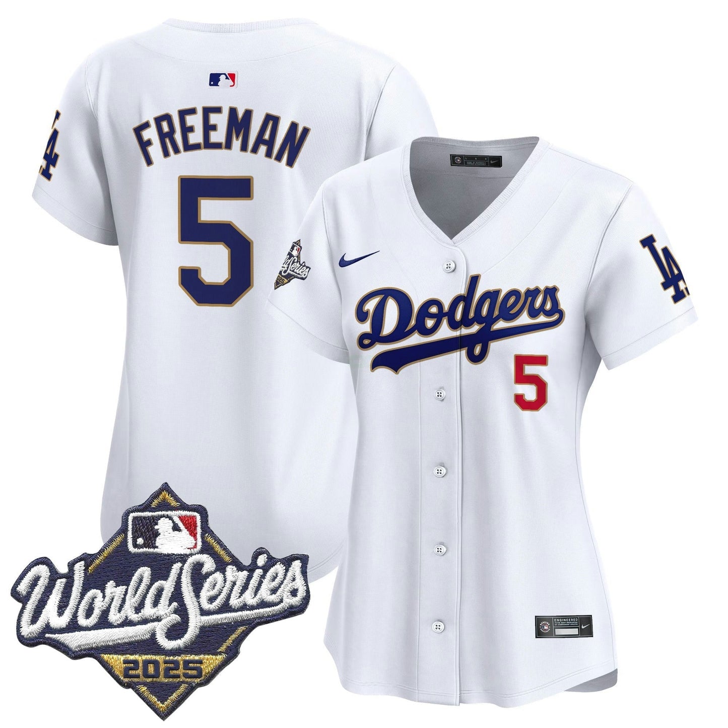 Camisa MLB Women’s 2025 World Series Dourada Trim Vapor Premier Limited Jersey