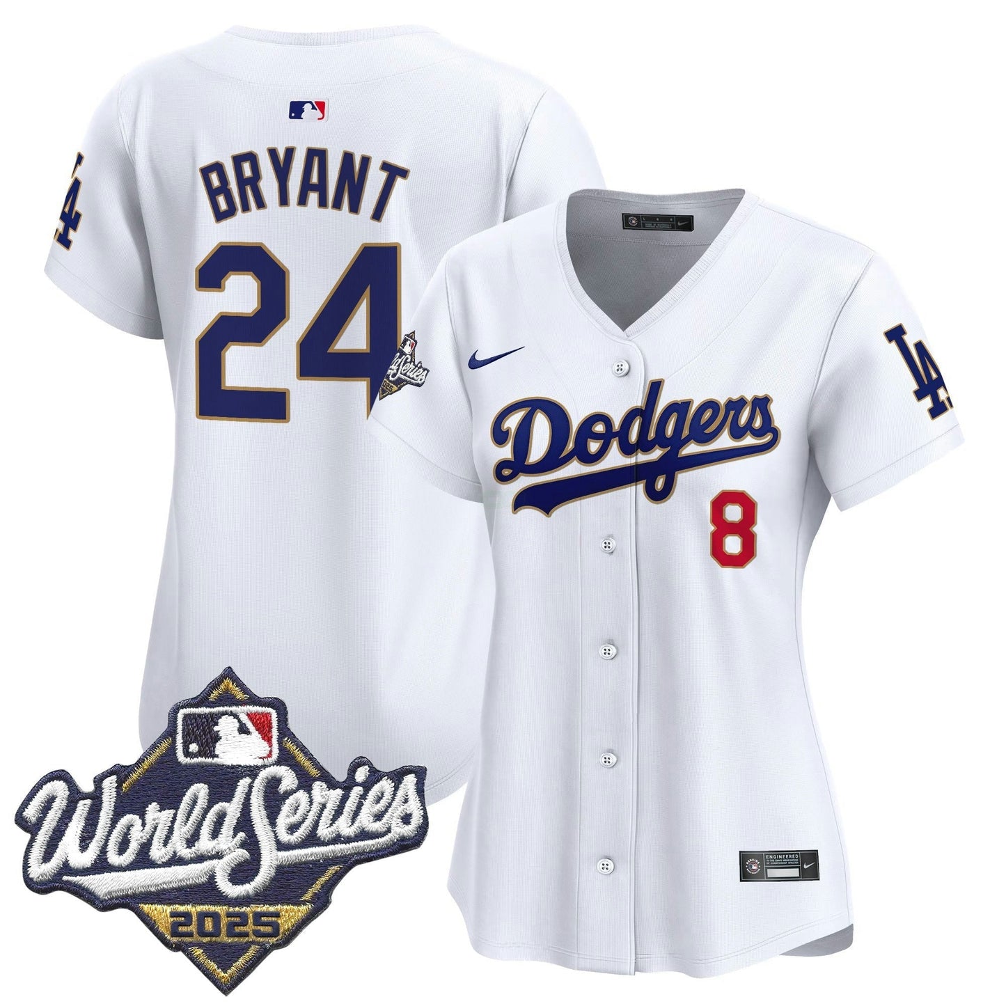 Camisa MLB Women’s 2025 World Series Dourada Trim Vapor Premier Limited Jersey