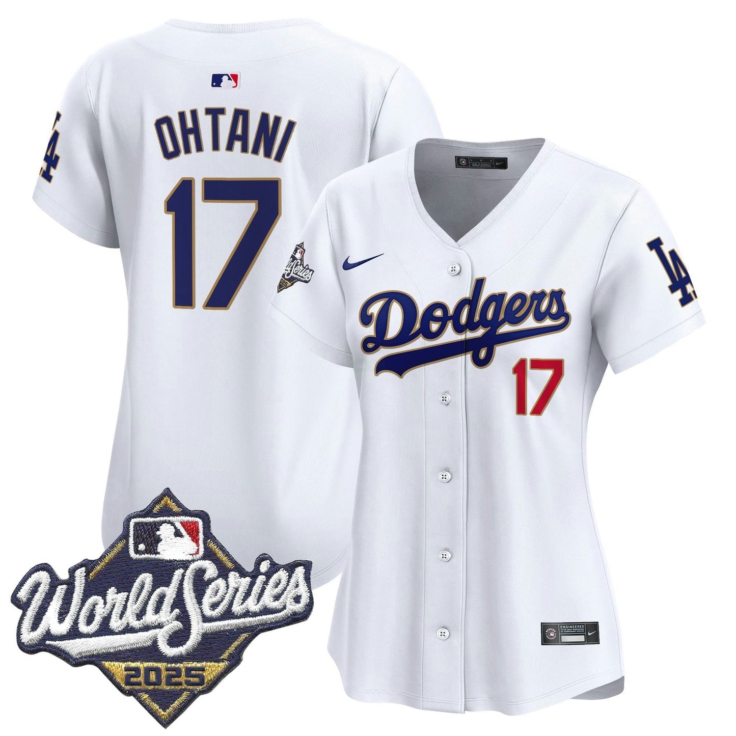 Camisa MLB Women’s 2025 World Series Dourada Trim Vapor Premier Limited Jersey
