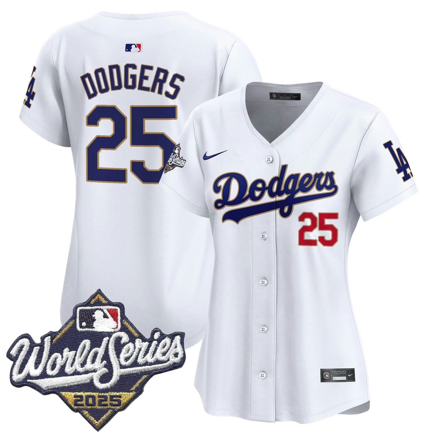 Camisa MLB Women’s 2025 World Series Dourada Trim Vapor Premier Limited Jersey
