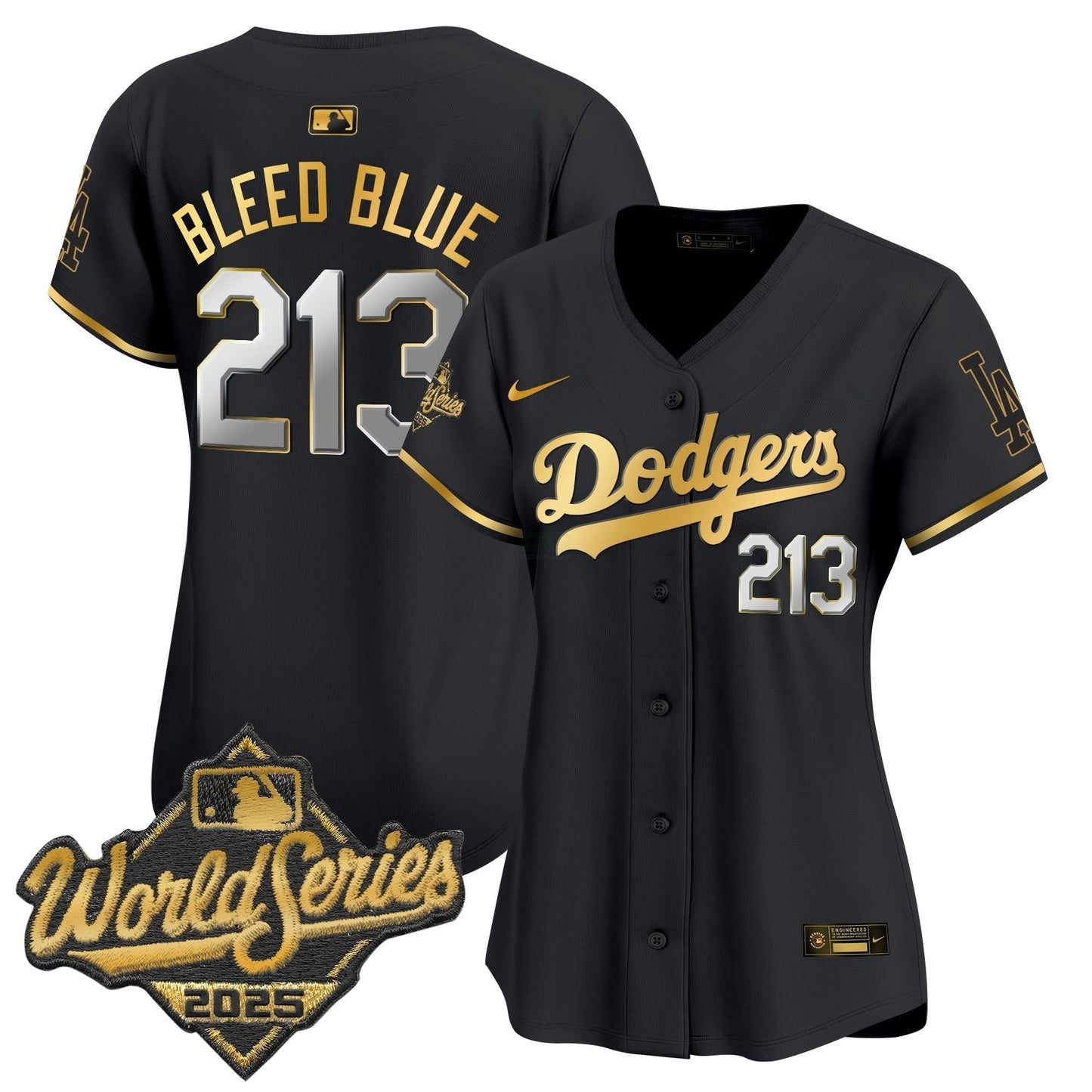 Camisa MLB Women’s 2025 World Series Dourada Trim Vapor Premier Limited Jersey