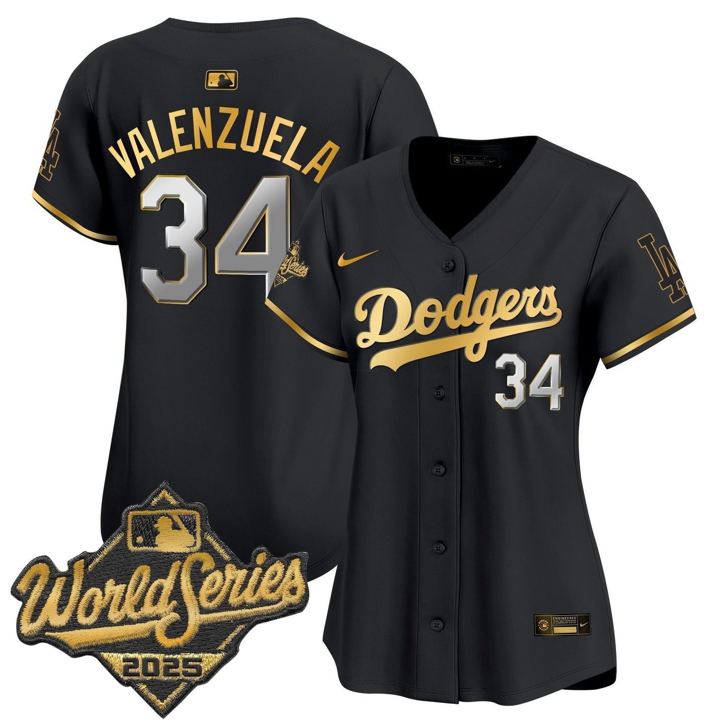 Camisa MLB Women’s 2025 World Series Dourada Trim Vapor Premier Limited Jersey