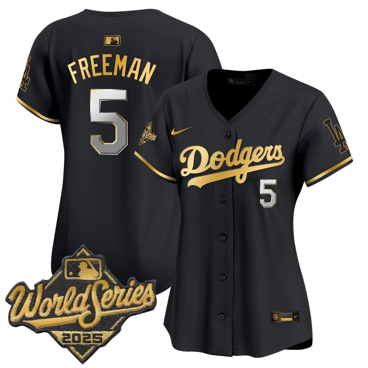 Camisa MLB Women’s 2025 World Series Dourada Trim Vapor Premier Limited Jersey