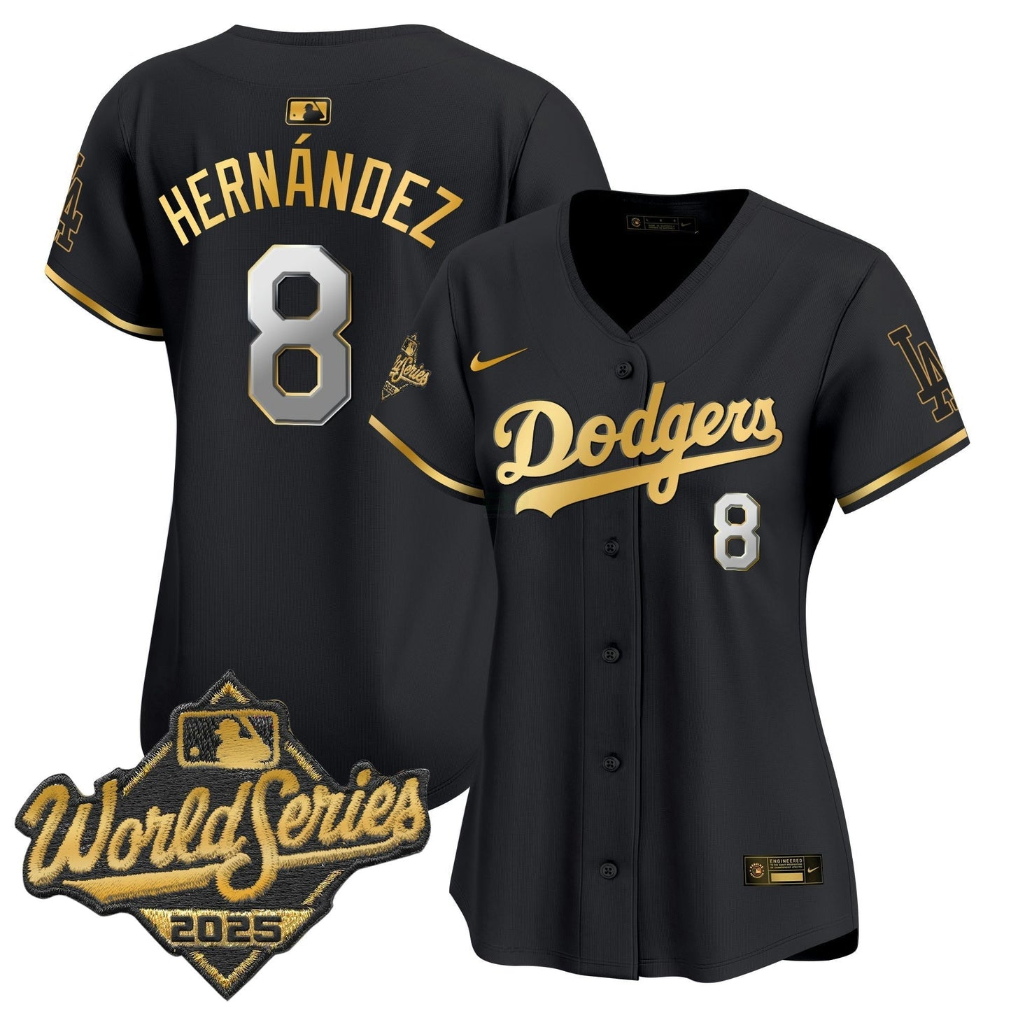 Camisa MLB Women’s 2025 World Series Dourada Trim Vapor Premier Limited Jersey