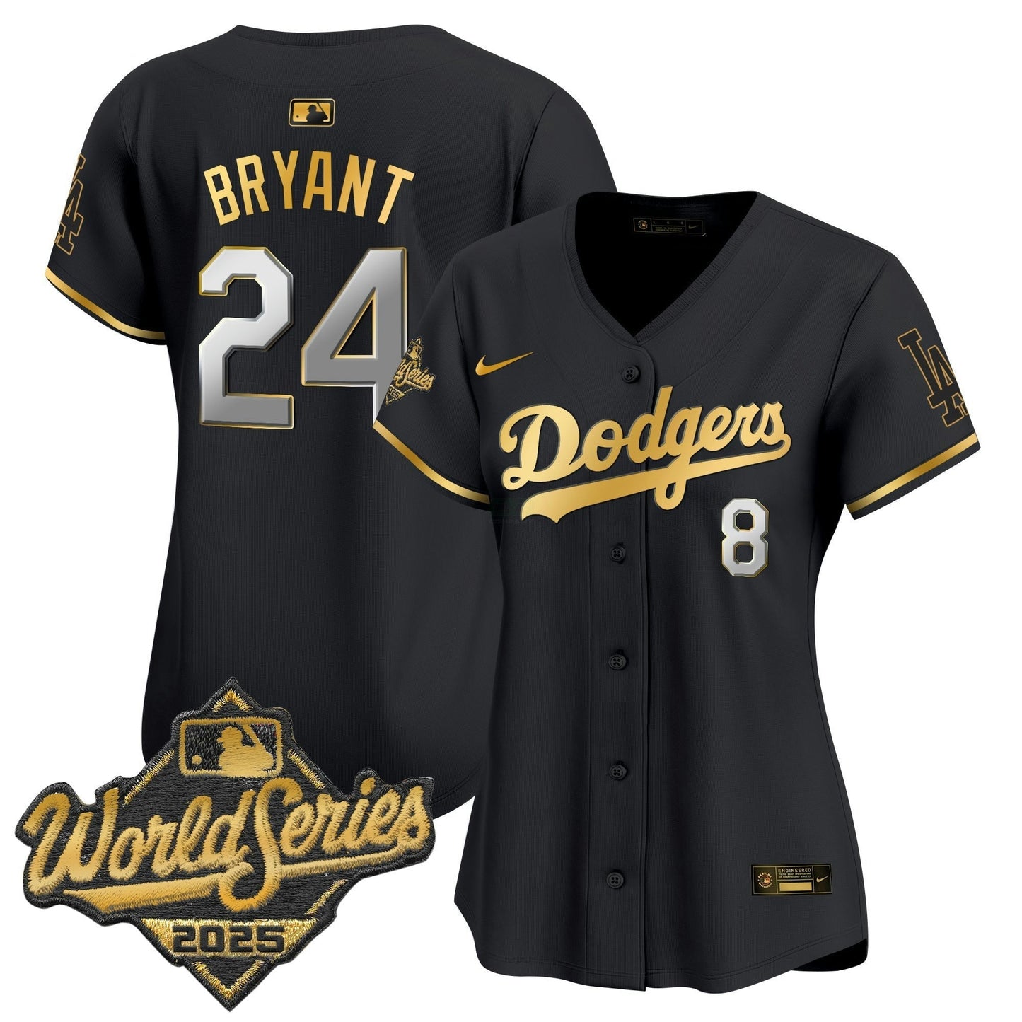 Camisa MLB Women’s 2025 World Series Dourada Trim Vapor Premier Limited Jersey