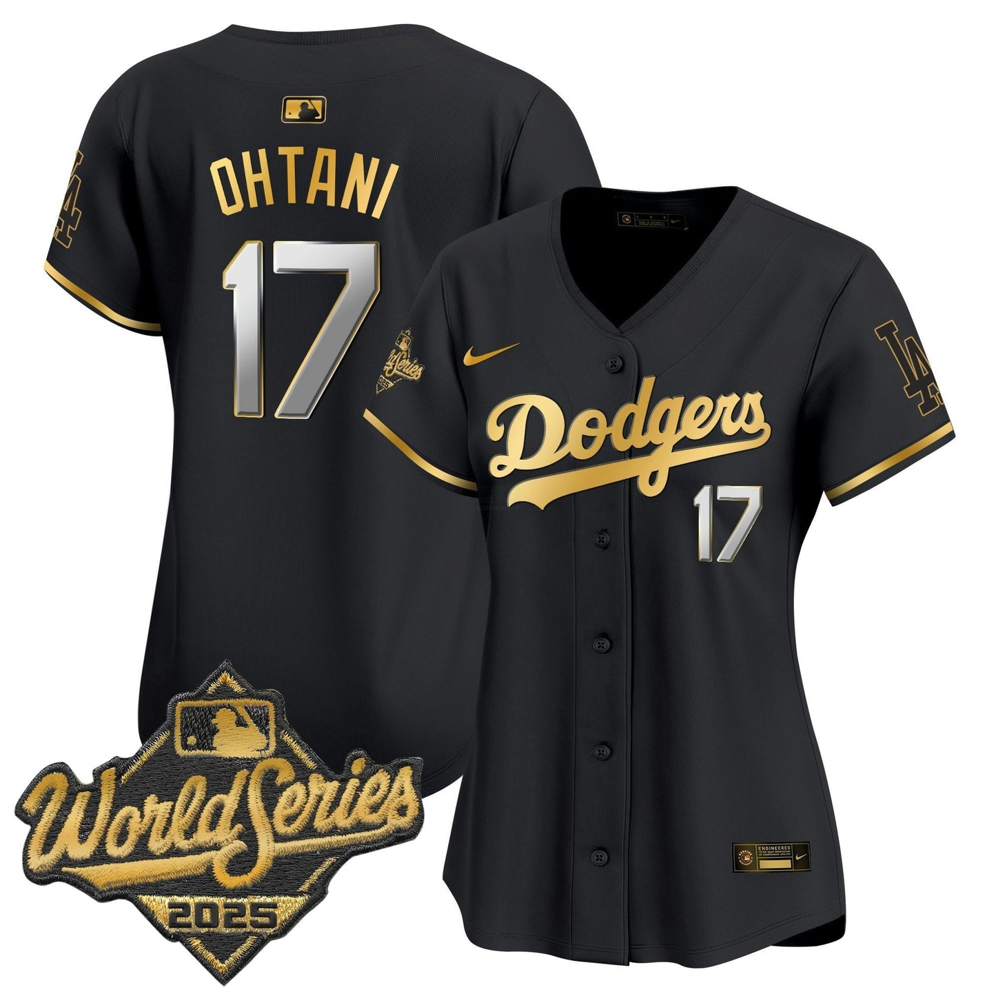 Camisa MLB Women’s 2025 World Series Dourada Trim Vapor Premier Limited Jersey
