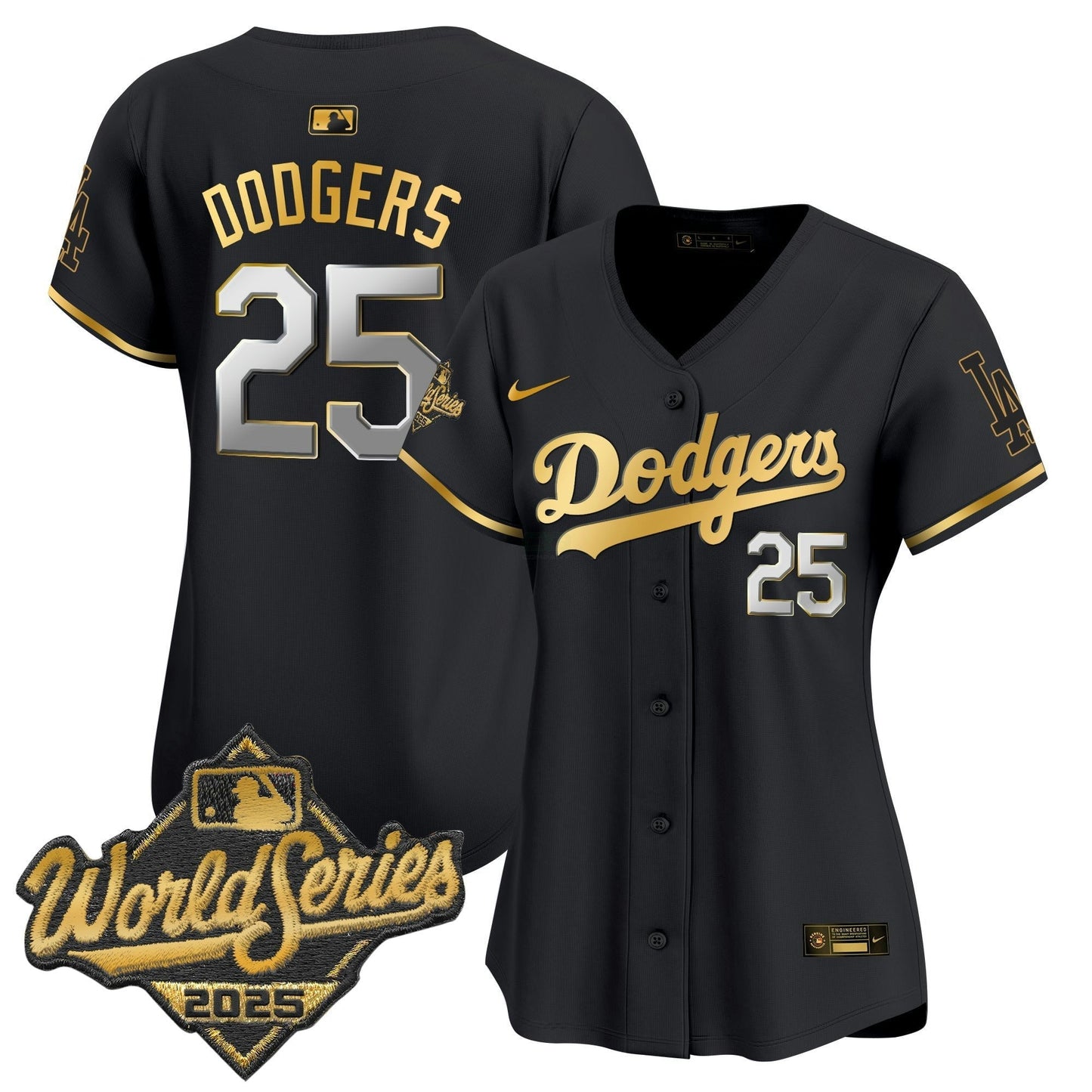 Camisa MLB Women’s 2025 World Series Dourada Trim Vapor Premier Limited Jersey