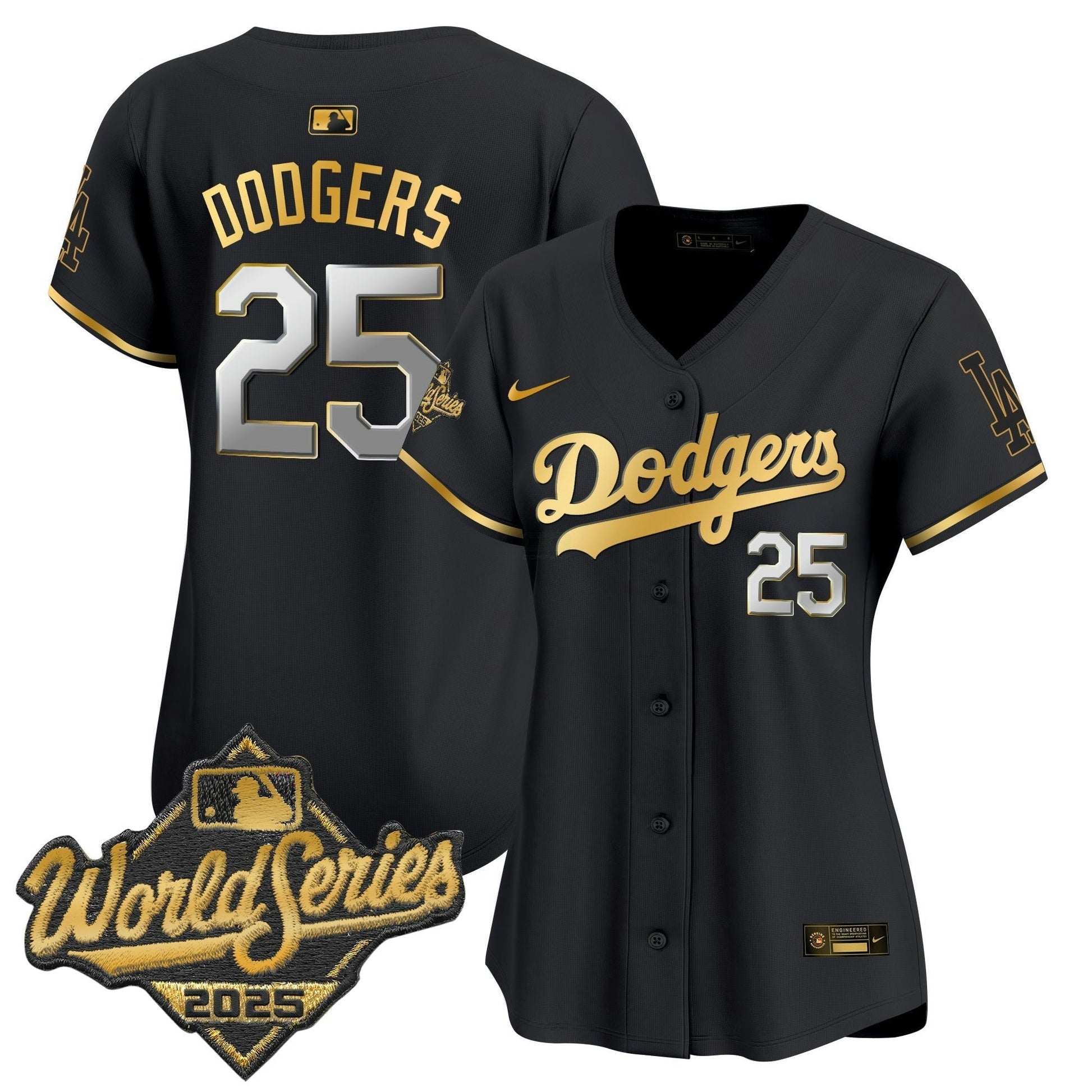 Camisa MLB Women’s 2025 World Series Dourada Trim Vapor Premier Limited Jersey