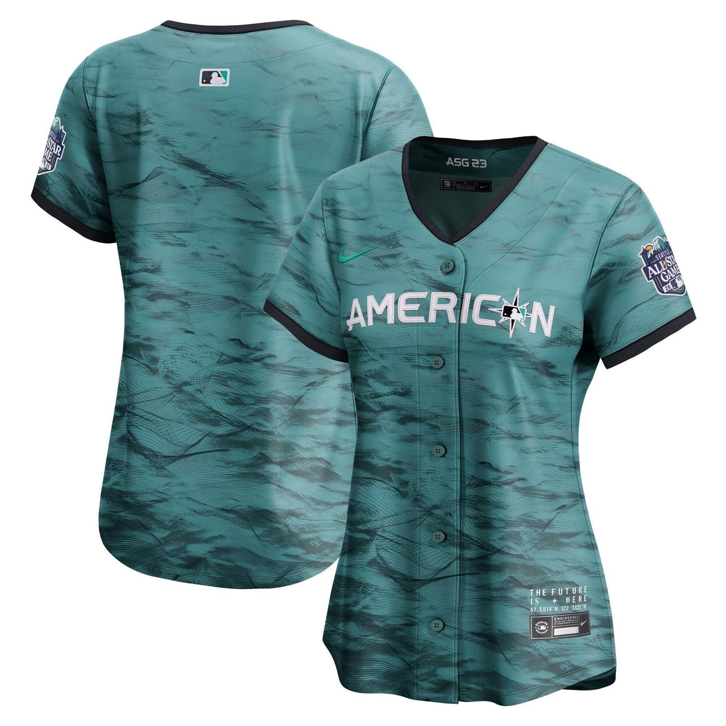 Camisa MLB New York Yankees Women’s American League 2023 All-Star Game Azul-petróleo Jersey - Azul Royal