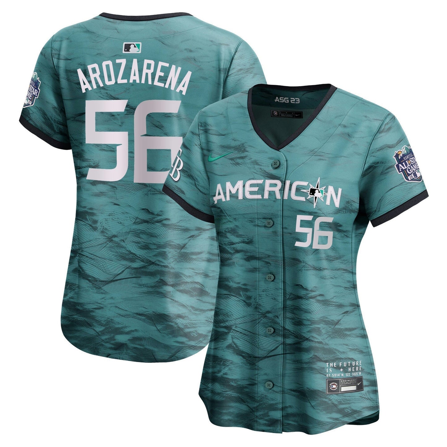 Camisa MLB New York Yankees Women’s American League 2023 All-Star Game Azul-petróleo Jersey - Azul Royal