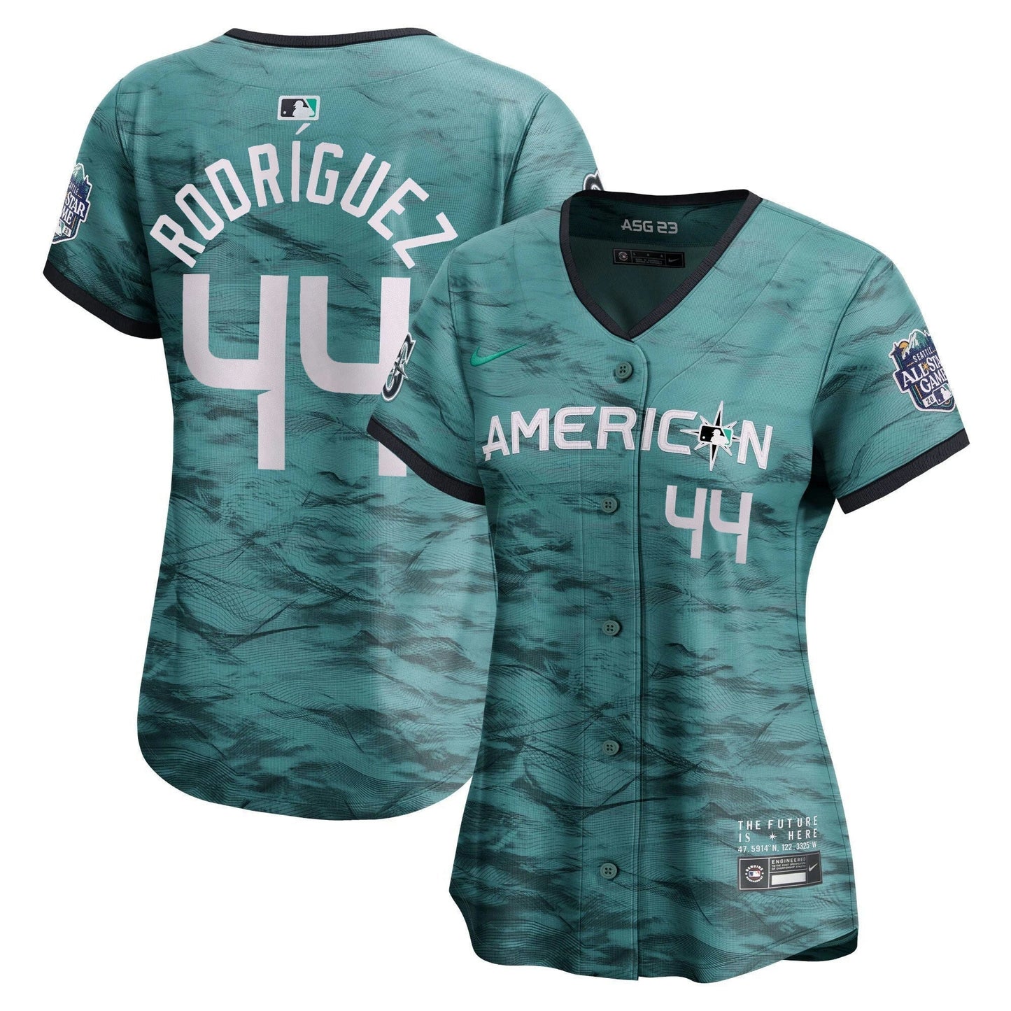 Camisa MLB New York Yankees Women’s American League 2023 All-Star Game Azul-petróleo Jersey - Azul Royal