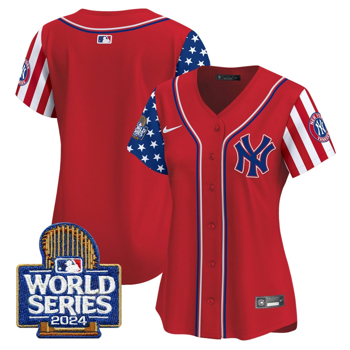 Camisa MLB New York Yankees Women’s American Style 2024 World Series Vapor Premier Limited Jersey