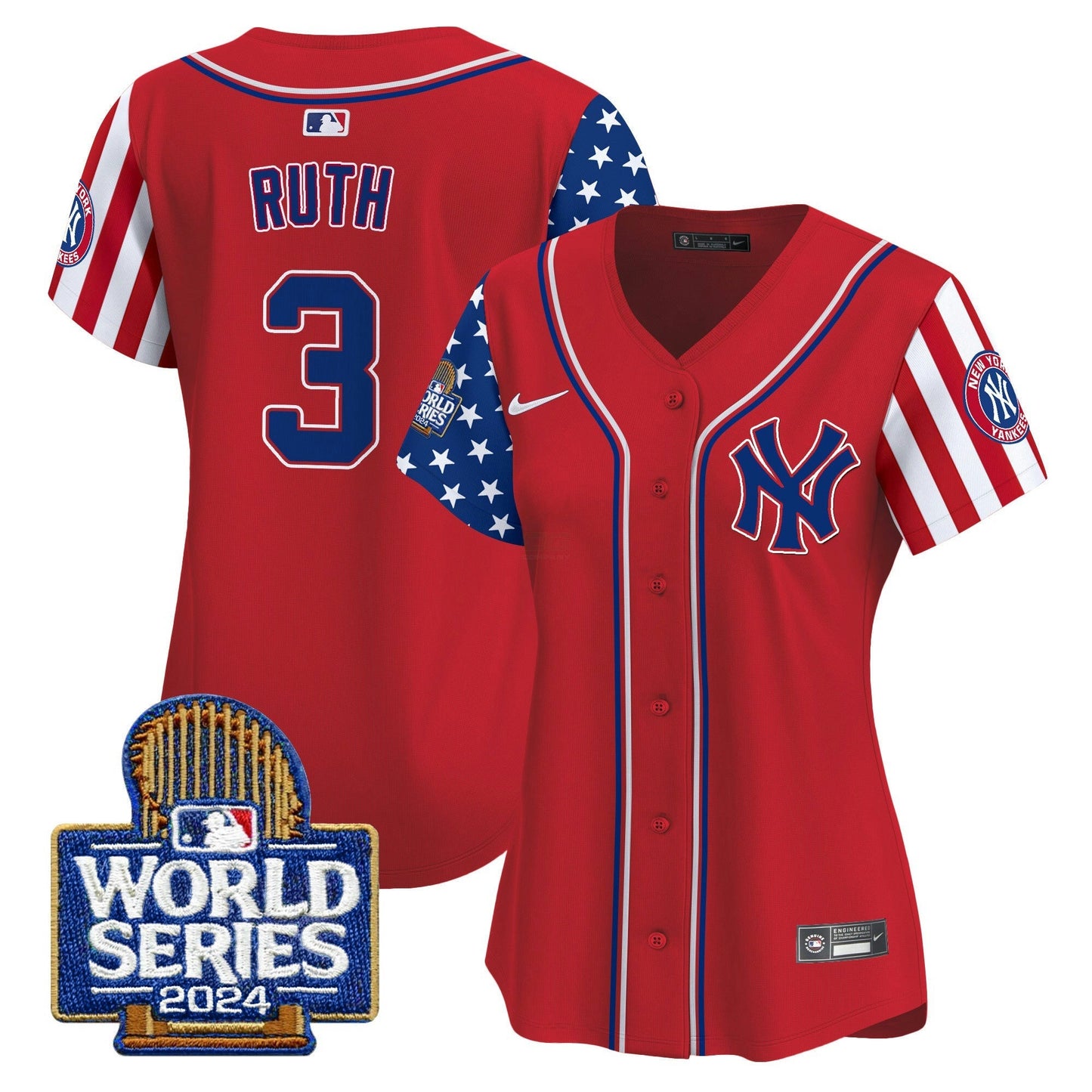 Camisa MLB New York Yankees Women’s American Style 2024 World Series Vapor Premier Limited Jersey