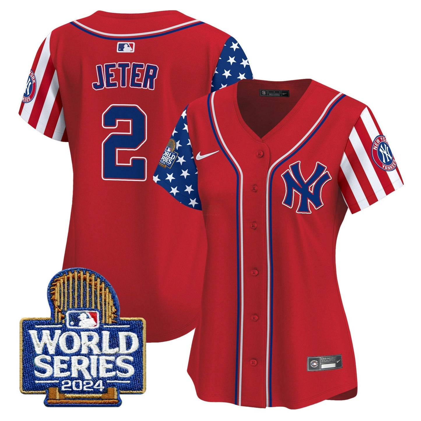 Camisa MLB New York Yankees Women’s American Style 2024 World Series Vapor Premier Limited Jersey