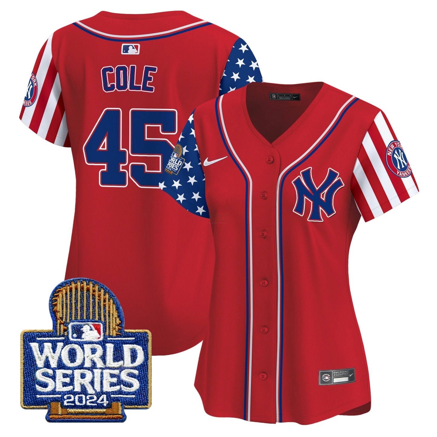 Camisa MLB New York Yankees Women’s American Style 2024 World Series Vapor Premier Limited Jersey