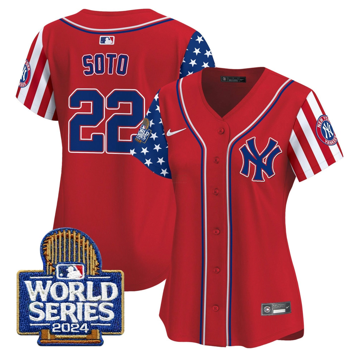 Camisa MLB New York Yankees Women’s American Style 2024 World Series Vapor Premier Limited Jersey