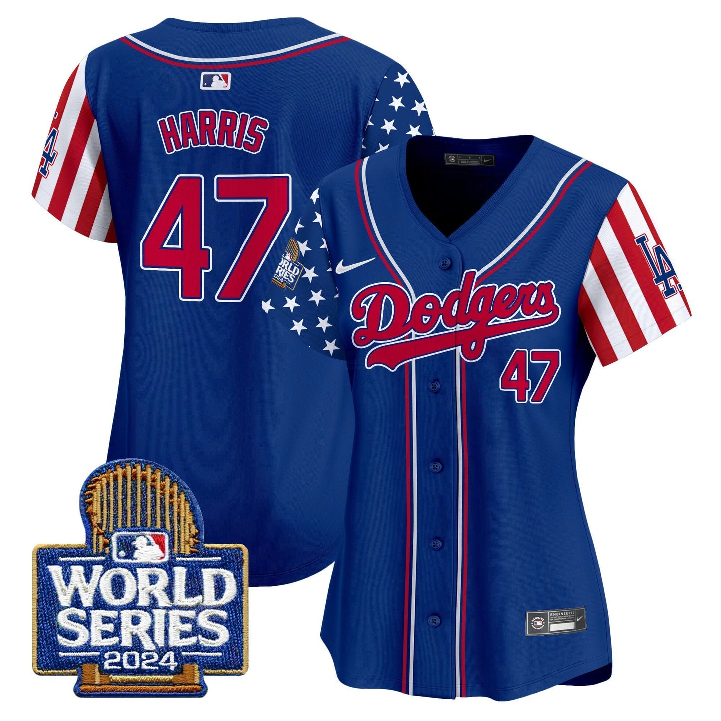 Camisa MLB Los Angeles Dodgers Women’s American Style 2024 World Series Vapor Premier Limited Jersey