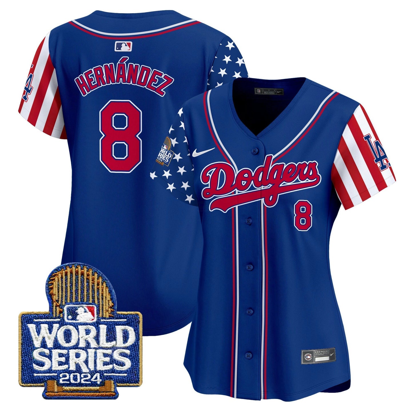 Camisa MLB Los Angeles Dodgers Women’s American Style 2024 World Series Vapor Premier Limited Jersey