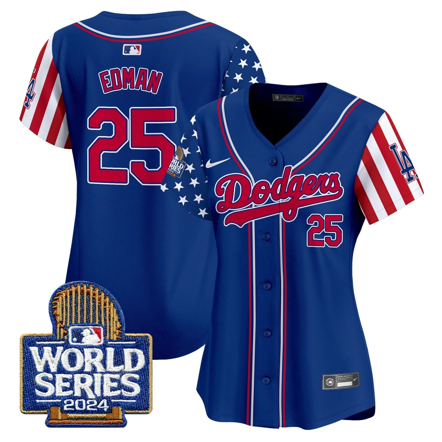 Camisa MLB Los Angeles Dodgers Women’s American Style 2024 World Series Vapor Premier Limited Jersey