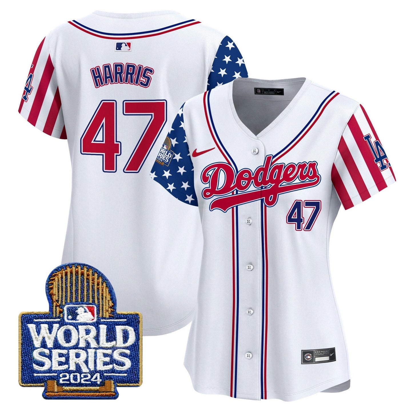 Camisa MLB Los Angeles Dodgers Women’s American Style 2024 World Series Vapor Premier Limited Jersey