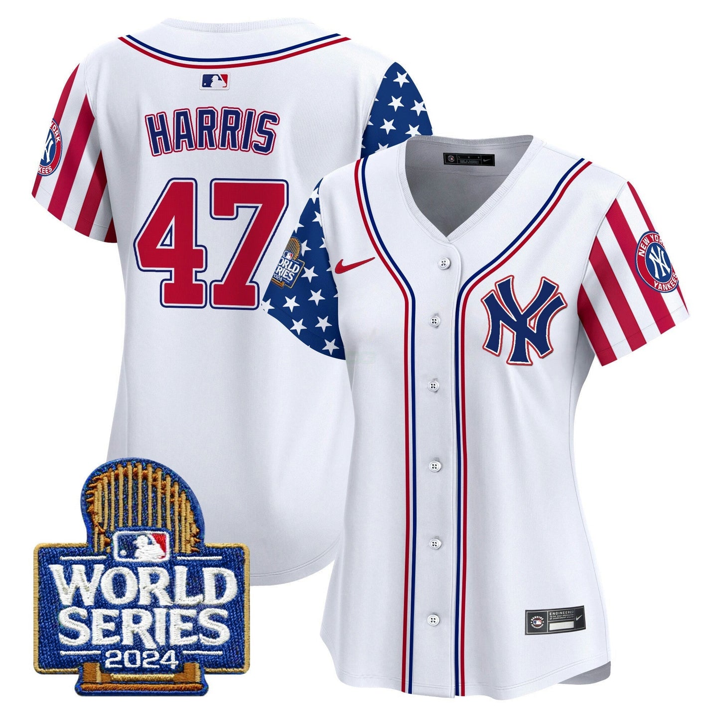 Camisa MLB New York Yankees Women’s American Style 2024 World Series Vapor Premier Limited Jersey