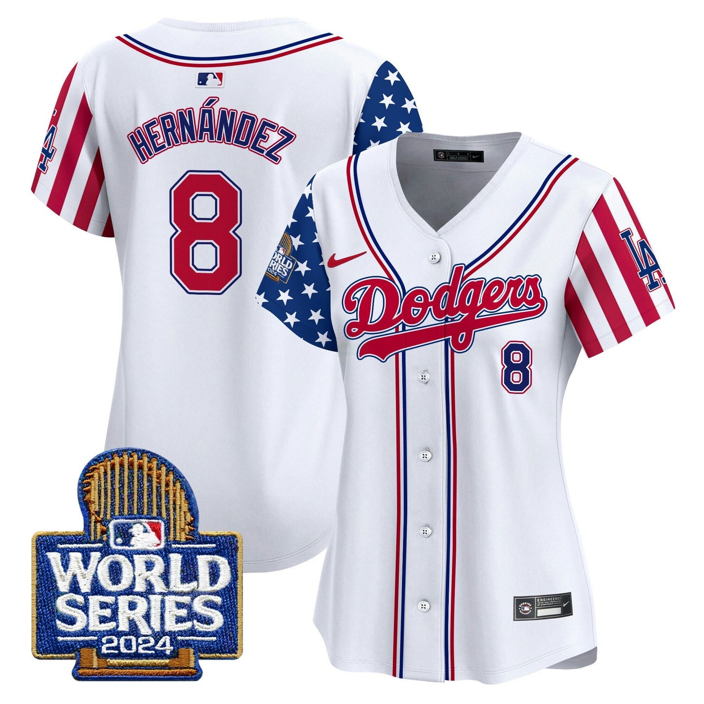 Camisa MLB Los Angeles Dodgers Women’s American Style 2024 World Series Vapor Premier Limited Jersey