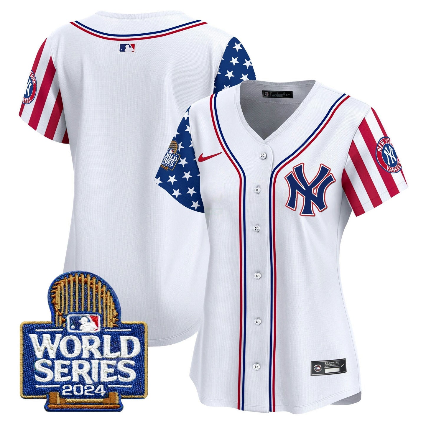 Camisa MLB New York Yankees Women’s American Style 2024 World Series Vapor Premier Limited Jersey