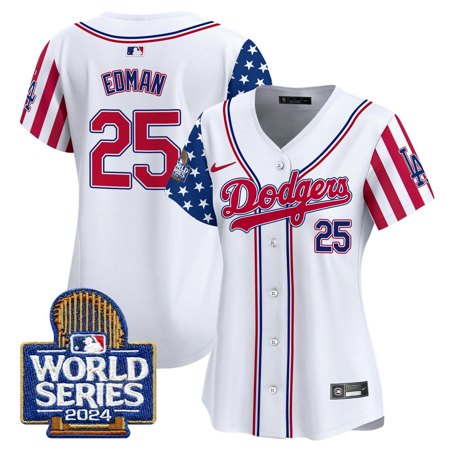 Camisa MLB Los Angeles Dodgers Women’s American Style 2024 World Series Vapor Premier Limited Jersey
