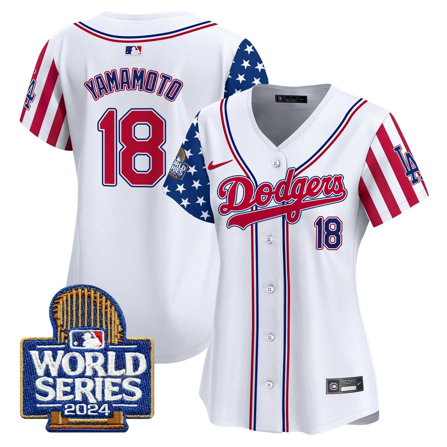 Camisa MLB Los Angeles Dodgers Women’s American Style 2024 World Series Vapor Premier Limited Jersey