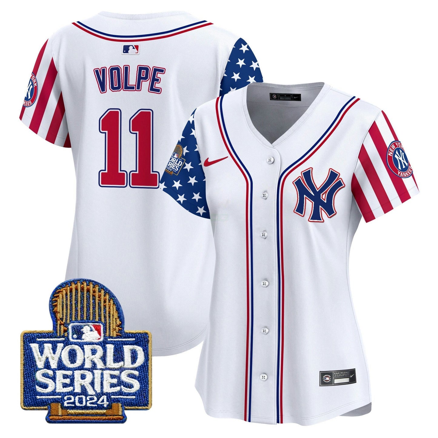 Camisa MLB New York Yankees Women’s American Style 2024 World Series Vapor Premier Limited Jersey
