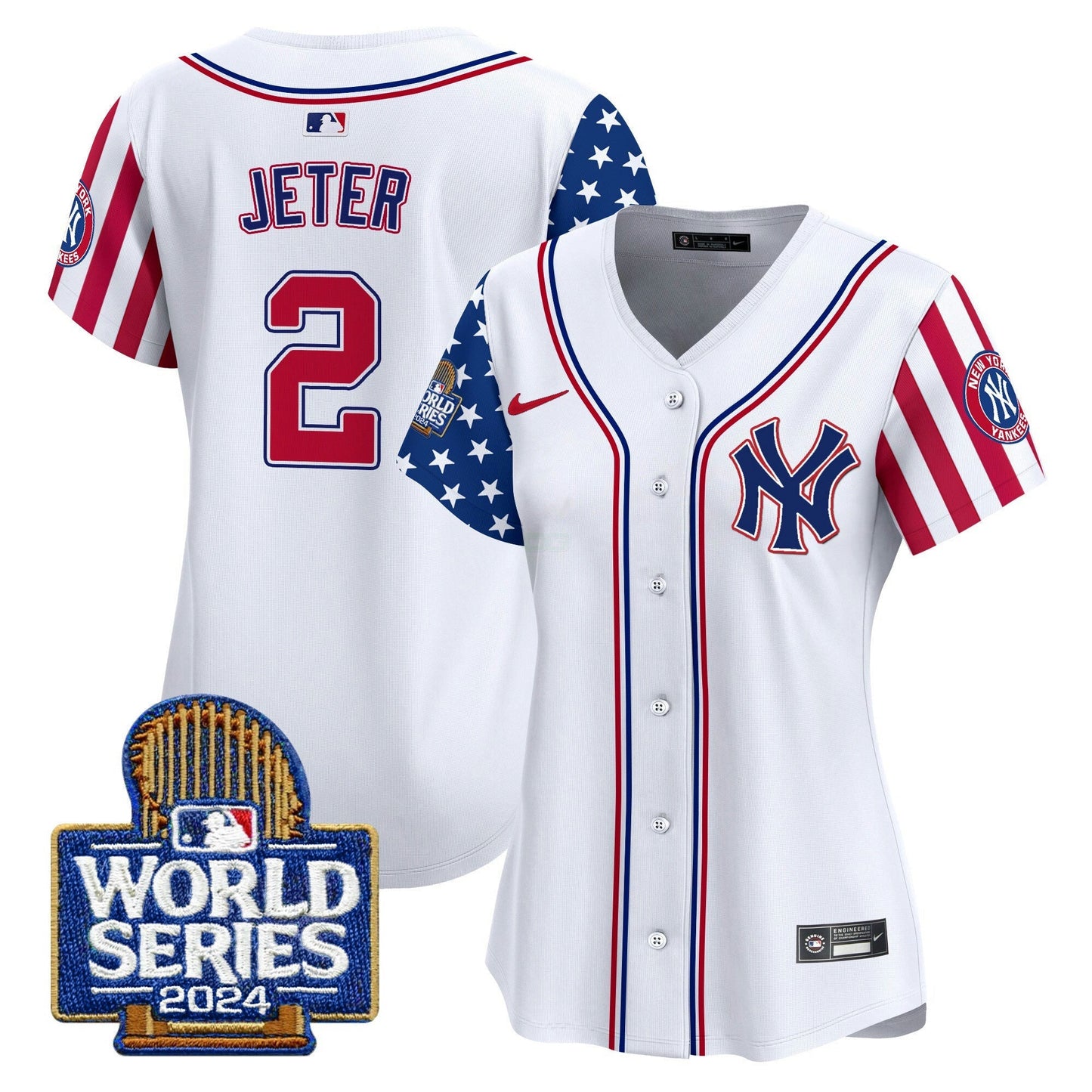 Camisa MLB New York Yankees Women’s American Style 2024 World Series Vapor Premier Limited Jersey