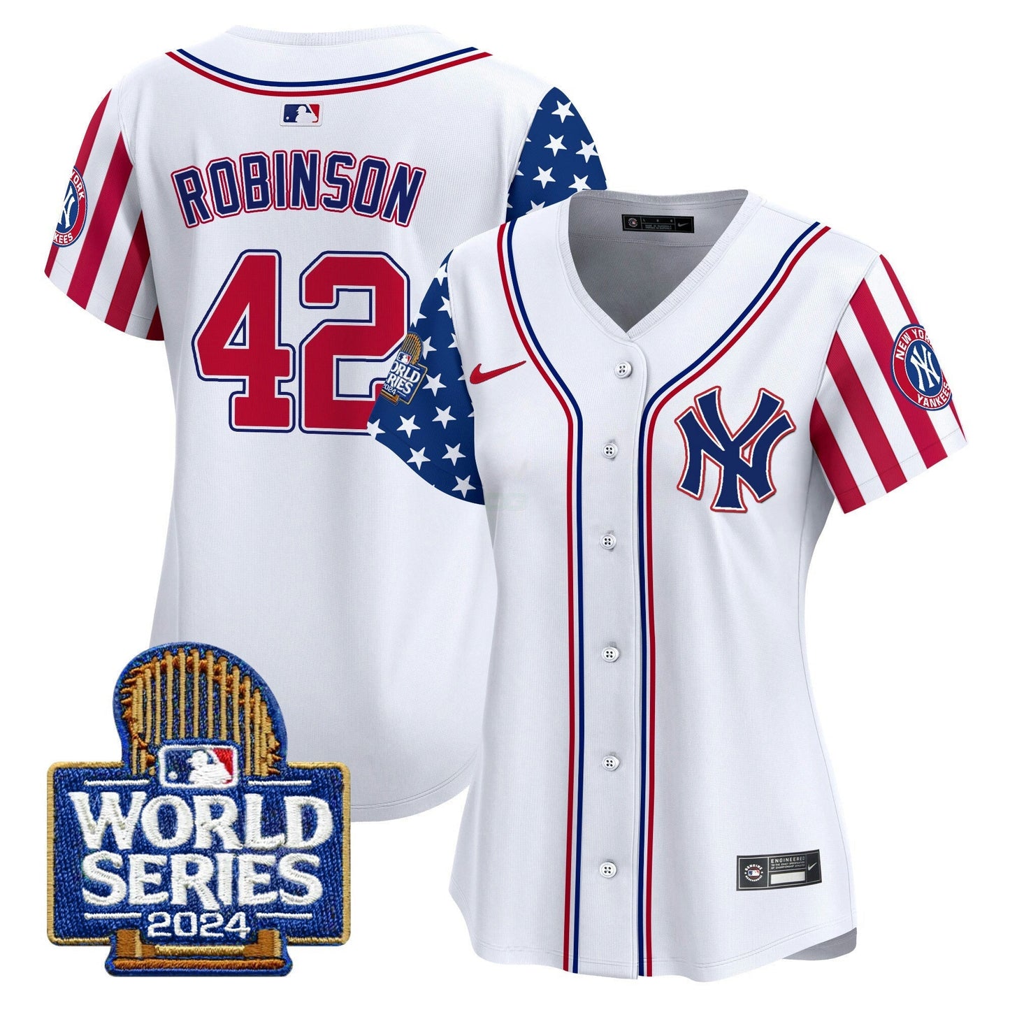 Camisa MLB New York Yankees Women’s American Style 2024 World Series Vapor Premier Limited Jersey