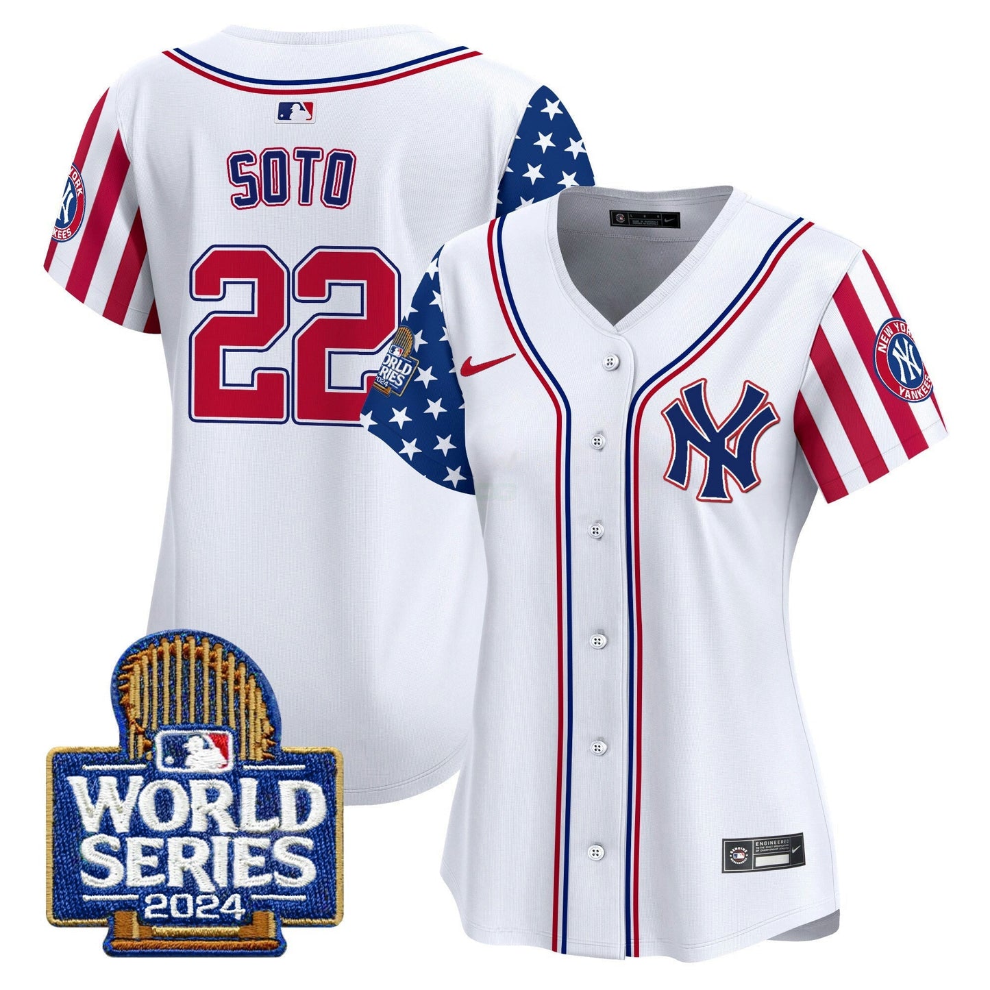 Camisa MLB New York Yankees Women’s American Style 2024 World Series Vapor Premier Limited Jersey