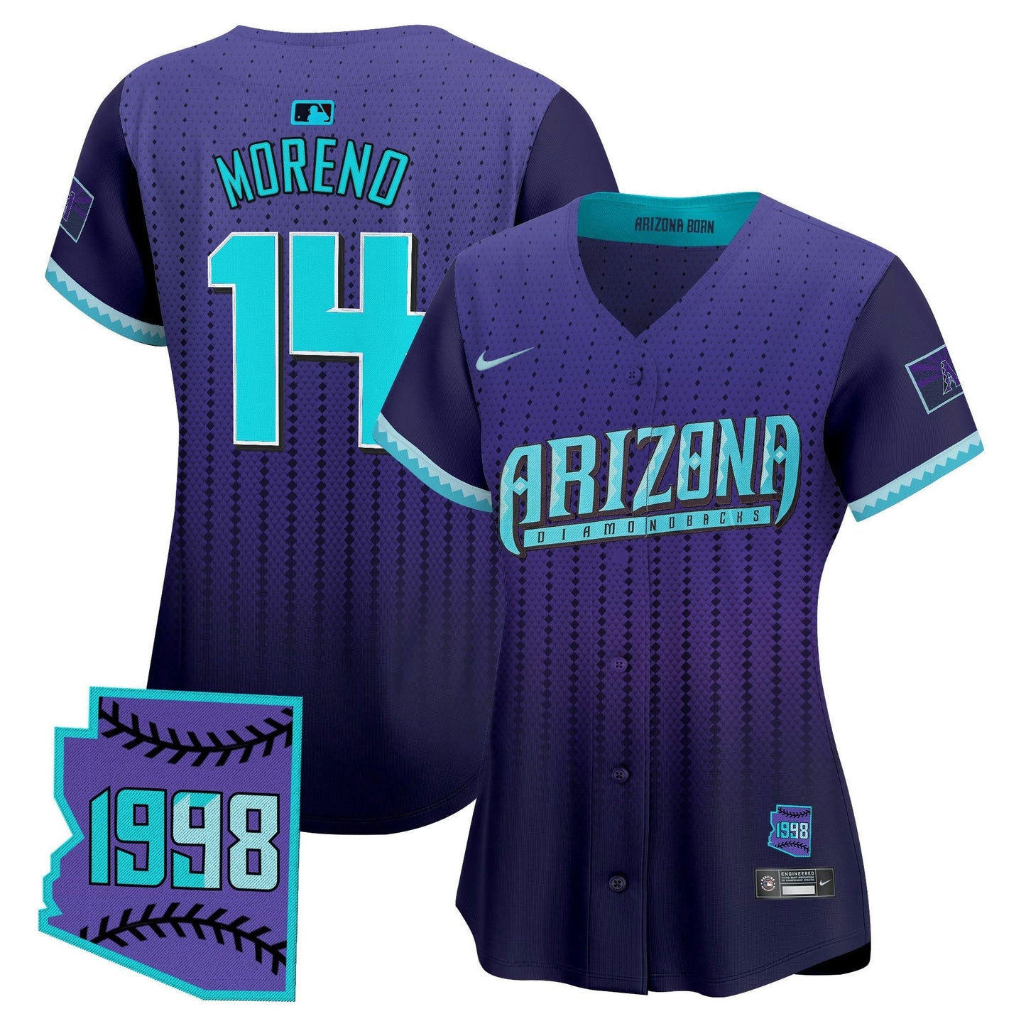 Camisa MLB Women’s Arizona 2025 City Connect Vapor Premier Limited Jersey – Stitched