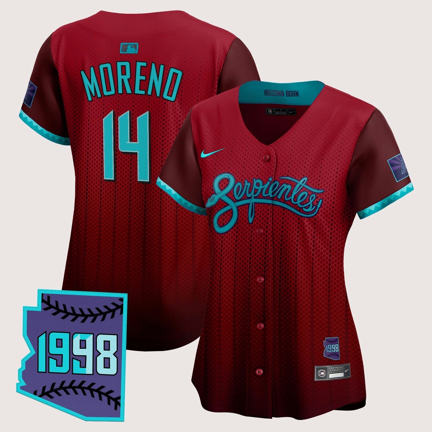 Camisa MLB Women’s Arizona 2025 City Connect Vapor Premier Limited Jersey V2 – Stitched